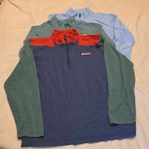 EUC Three Vineyard Vines 1/4 Zip-Up Pullovers, Size M